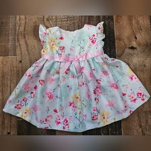 Bonnie Baby Floral Pastel Dress, 3-6m